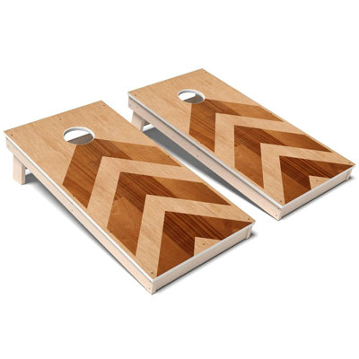 Ensemble de planches cornhole en acajou