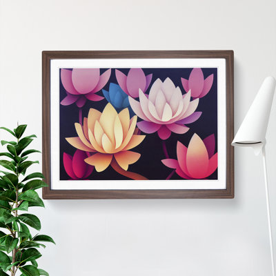 Inspirational Lotus Flowers - Framed Print