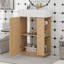 Meuble-lavabo 21,6 po avec lavabo en céramique