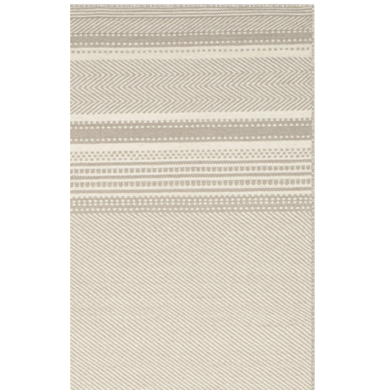 Esteves Hand Woven Flat Weave Wool Geometric Rug, Rectangle 8' x 10'