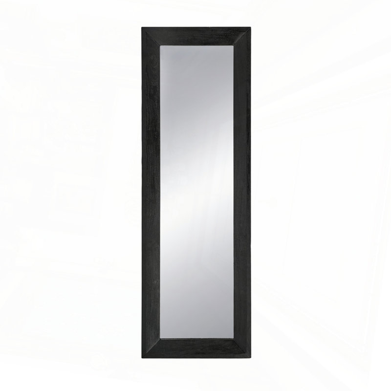 Miroir pleine grandeur, miroir de plancher noir