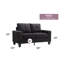 Causeuse modulaire Newbury, noir