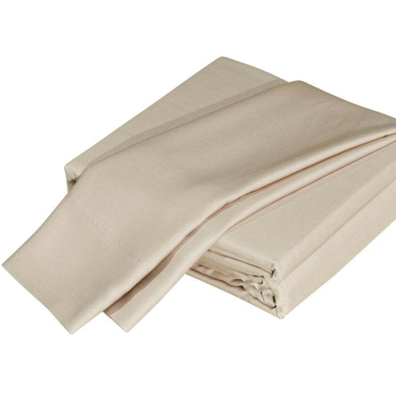 Soft and comfortable 100% Tencel Lyocell Derived from Eucalyptus 4-Piece Sheet Set, King Sheet Set, Light Khaki/Beige
