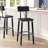 Lazro Commercial Grade Rustic Industrial Style Wood Dining Barstool (Set of 2)-1775509266-1863796238