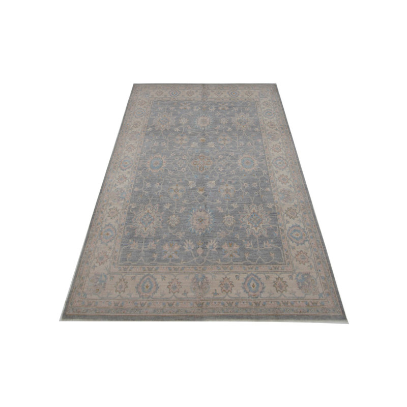 Daugherty Hand Knotted 8x10 Grey Rug