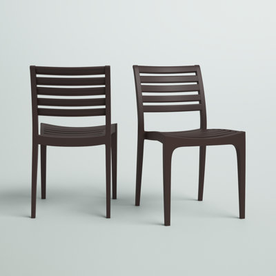 Plastic Outdoor Stacking Dining Side Chair