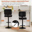 Swivel Upholstered Adjustable Height Bar Stool
