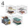 2-Drawer Stackable Organizer - Pull-Out Sliding Storage Drawers for Kitchen or Pantry - Clear