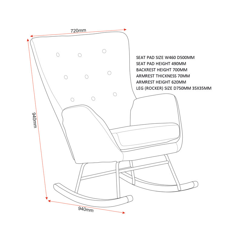 Other Rocking Chair, Grey