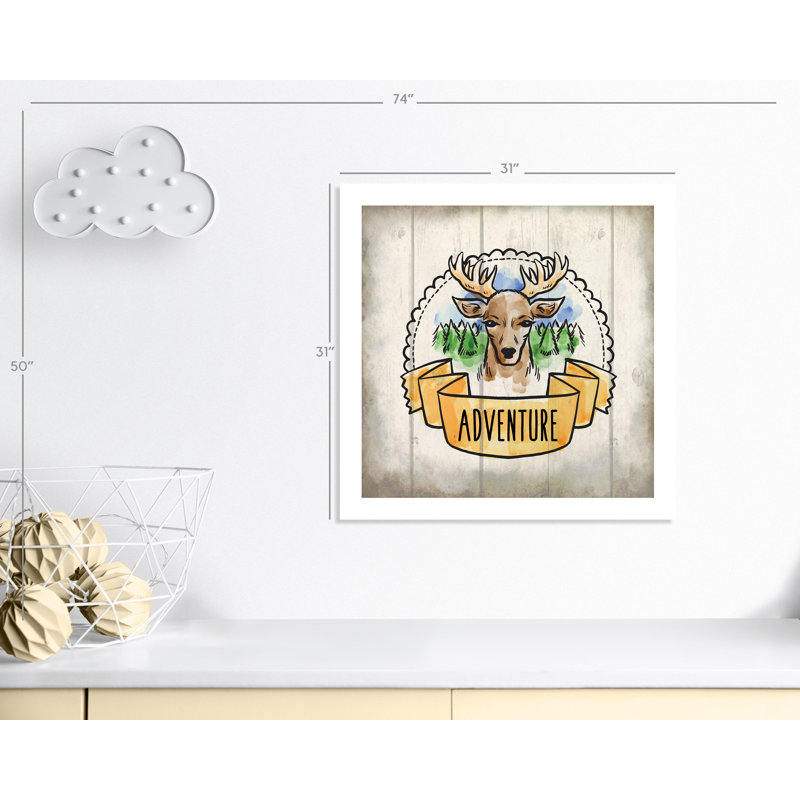 «Adventure Is out There», impression sur papier 1 po, H 31 po x l 31 po x P 1 po