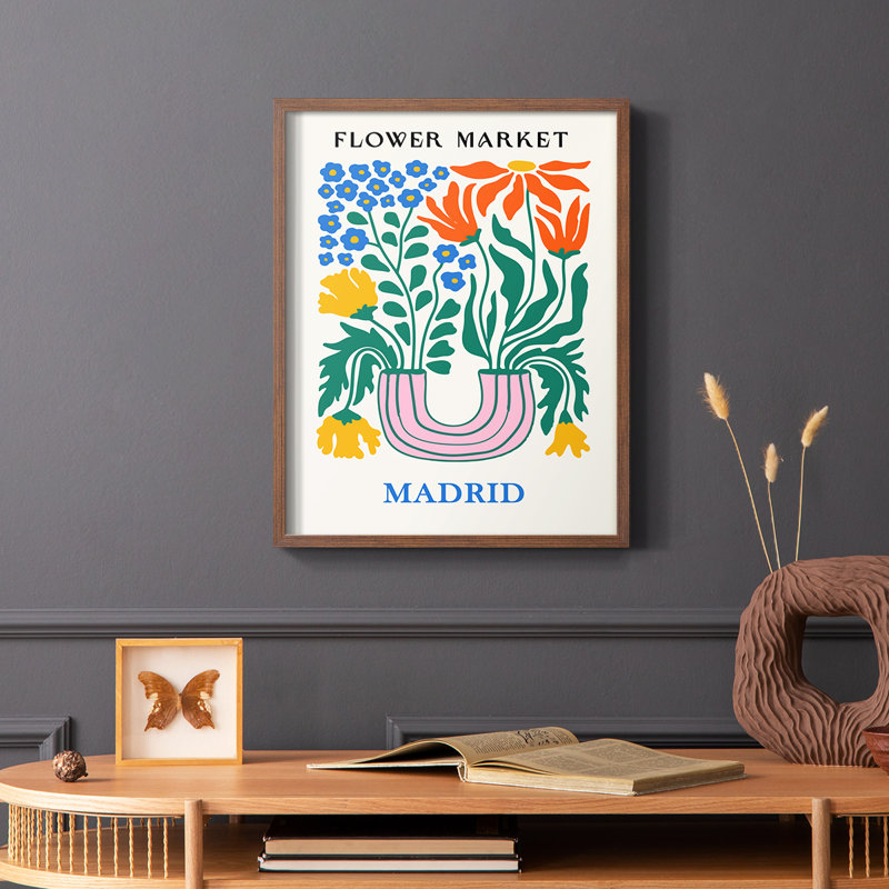 Matisse X, reproduction encadrée - bois massif, Brun, H 20 po x l 16 po