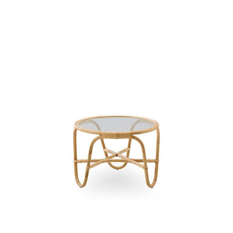Table en rotin Arne Jacobsen Charlottenborg - Naturel