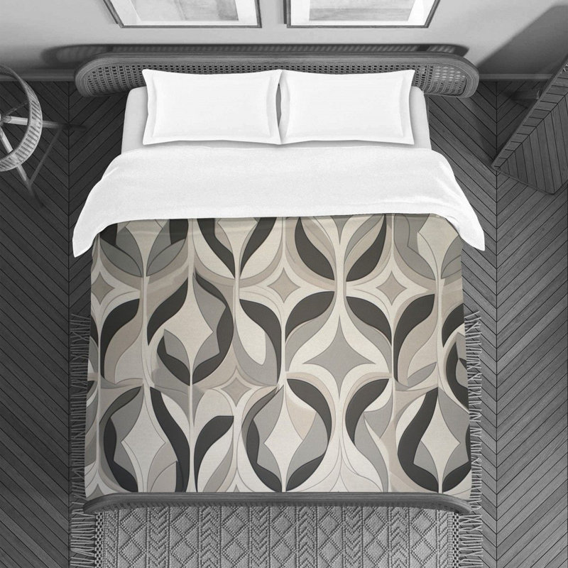 Funky Polyester Abstract Duvet Cover, Twin Duvet Cover