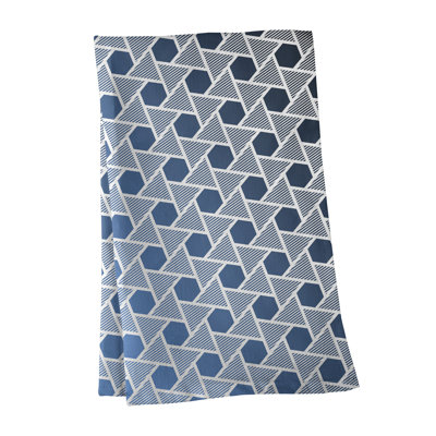 Serviette à thé hexagonale triangles