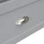 Grand lit escamotable gris brossé avec grands tiroirs et ports USB - Pratique et chic-1103720145