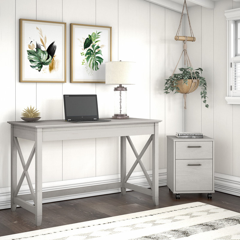 Bureau Ovia, Chêne blanc lin / chêne blanc lin