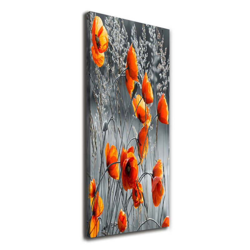 Field Poppies - Wrapped Canvas Print