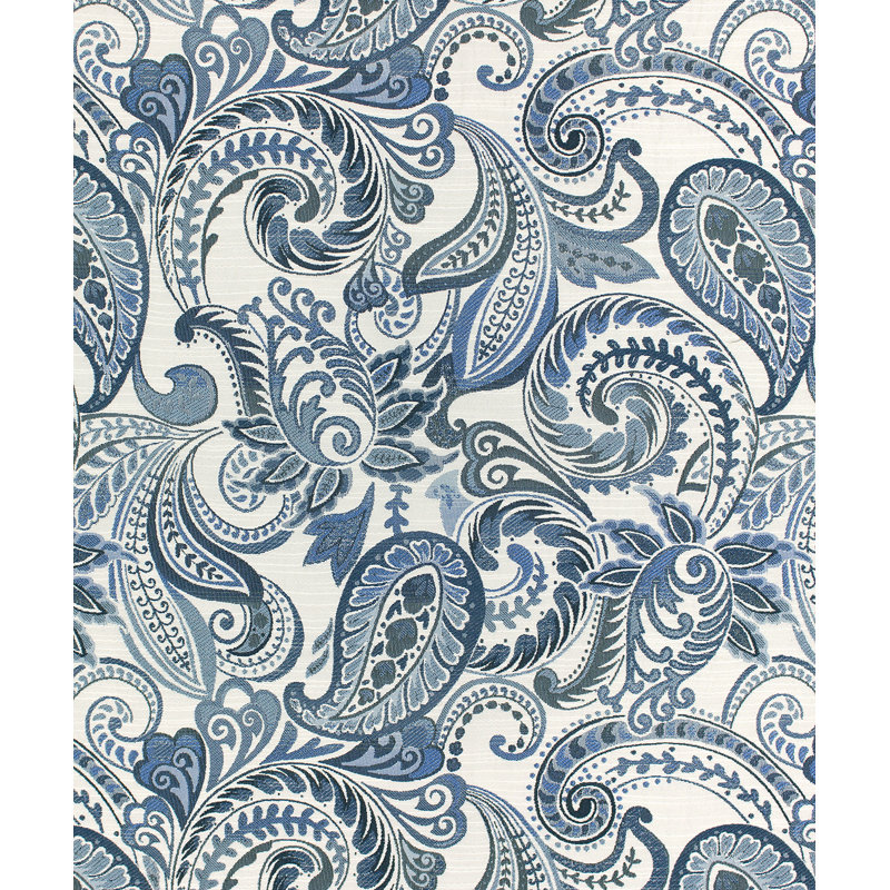 Alexandra Fabric, Green/Blue/White