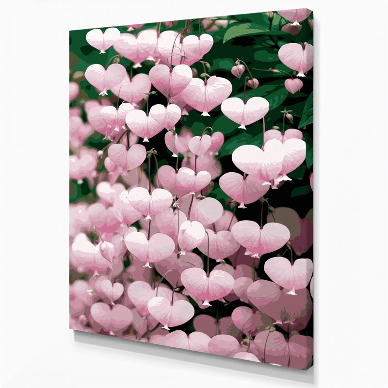 "Watercolor Botanical 100", art mural sur toile beige, 12" H x 18" W