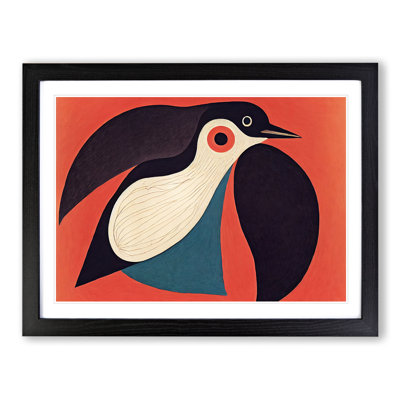 XH1022-2429X Crow Bird Abstract Vol.2 - Single Picture Frame Print