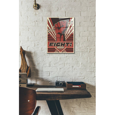 'Fight' Acrylic Glass Wall Art