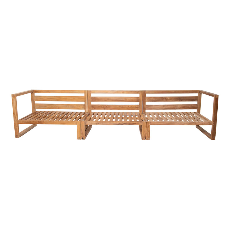 Venice Outdoor 3 - Seat Patio Sofa, Granite