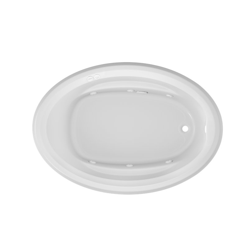 Signature® 60" x 42" Drop In Bathtub, Yes, White, Right
