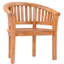 Peanut Teak Patio Dining Chair