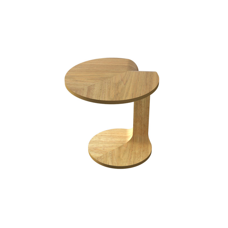 Bloom End Table, Louro Freijo, 19.7" H x 19.7" W x 19.7" D