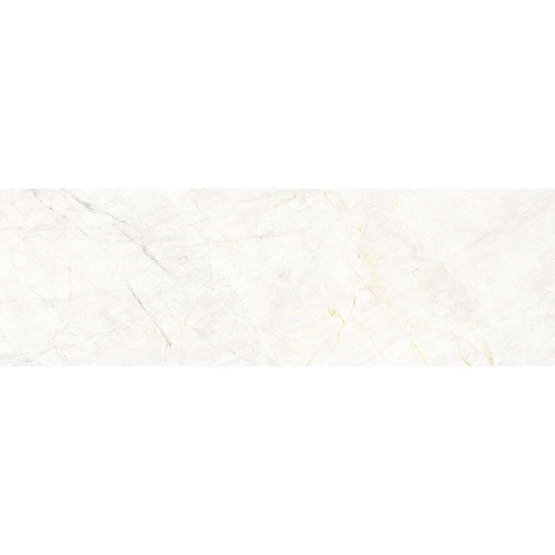 Milos Sky 12'' x 40'' Ceramic Marble Look Wall Tile