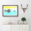 Peering Crocodile - Picture Frame Graphic Art Print-56704833-56704836