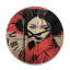 Horloge murale en bois massif Nency-879520589