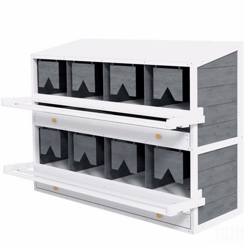 Boîte de nidification pour poulets, 8 boîtes de rangement pour poulailler