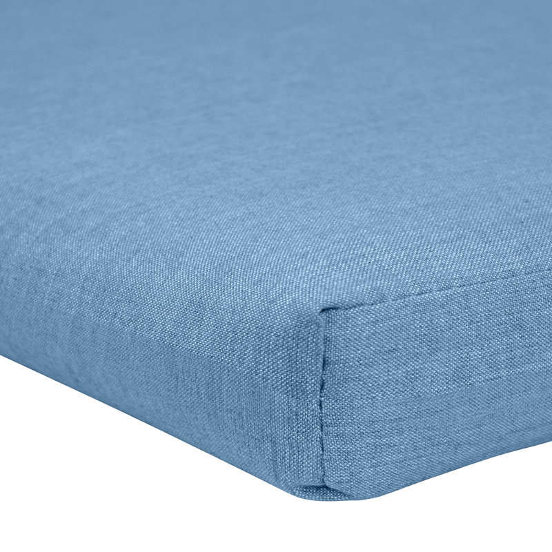 Sunbrella® Bench Cushion, Cast Ocean Sunbrella® Plainweave
