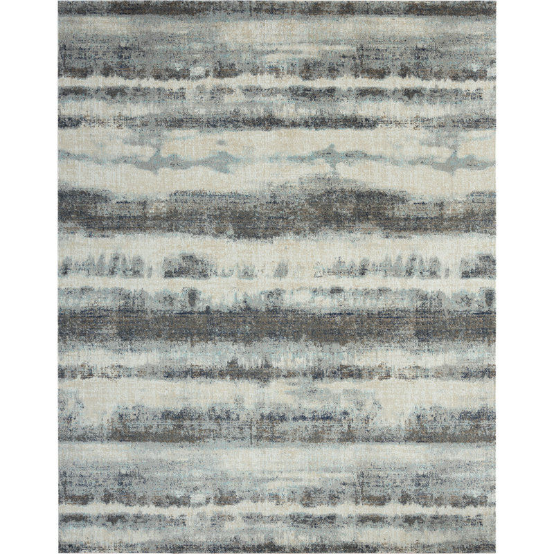 Abstract Indoor / Outdoor Rug, Rectangle 5'3" x 7'6"