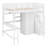 Loft Bed With Bookshelf,Drawers,Desk,And Wardrobe-122428036