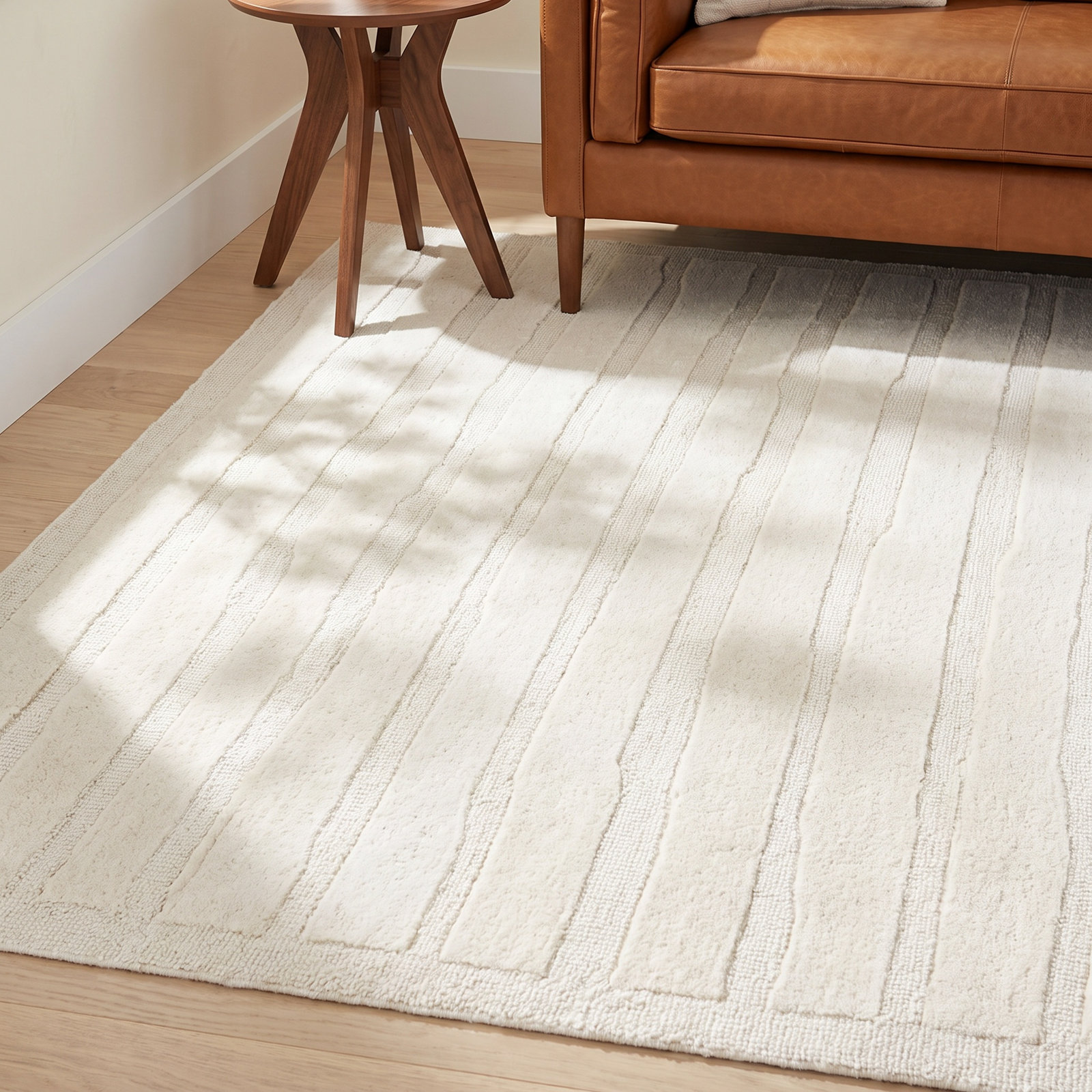 Polett Hand-Tufted Striped Rug, Rectangle 8' x 10'