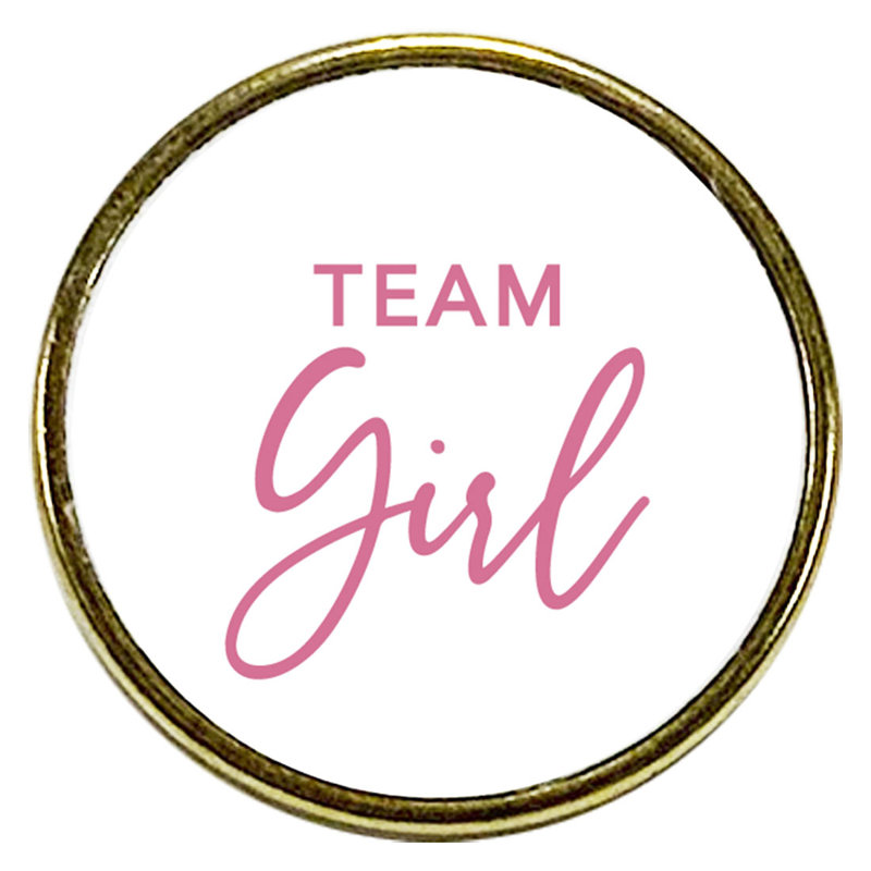Épingle à bouton de genre, accessoires de fête pour fille, 1 pièce