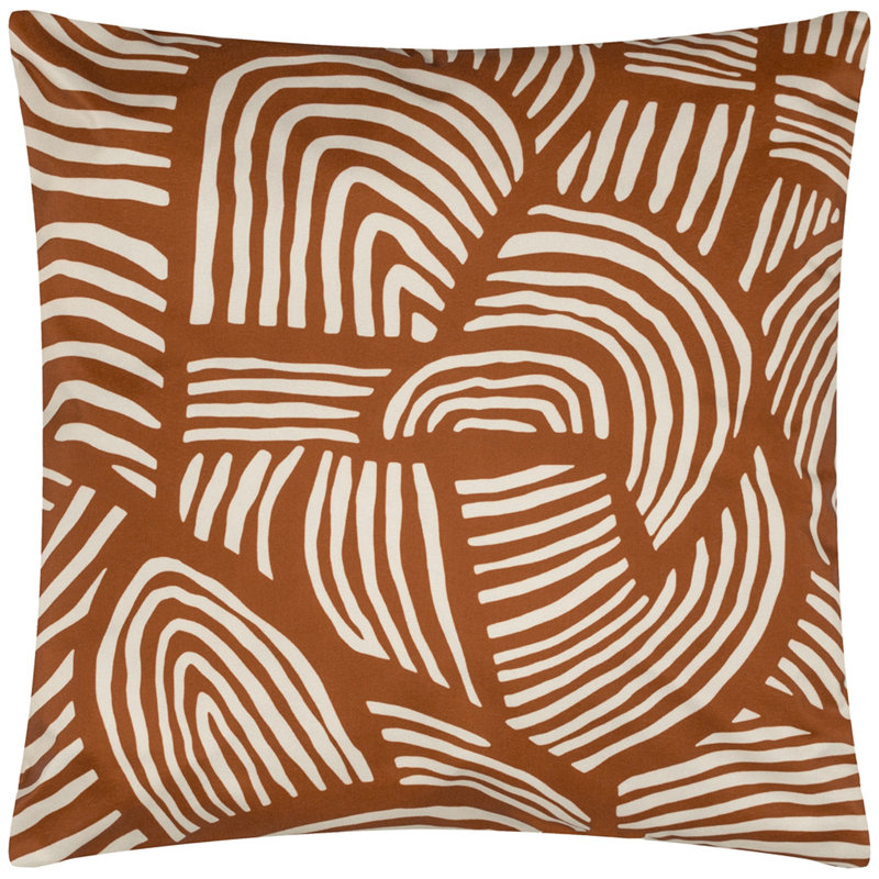 Indoor / Outdoor Abstract Square Throw Pillow Cover