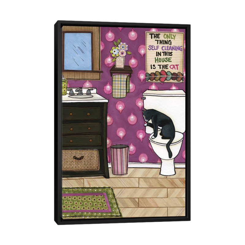 " Self Cleaning " by Jamie Morath, 26" H x 18" W x 1.5" D, No Mat, Black Framed Canvas
