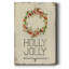Toile tendue avec châssis de qualité supérieure Holly Jolly - prête à être accrochée-916617197