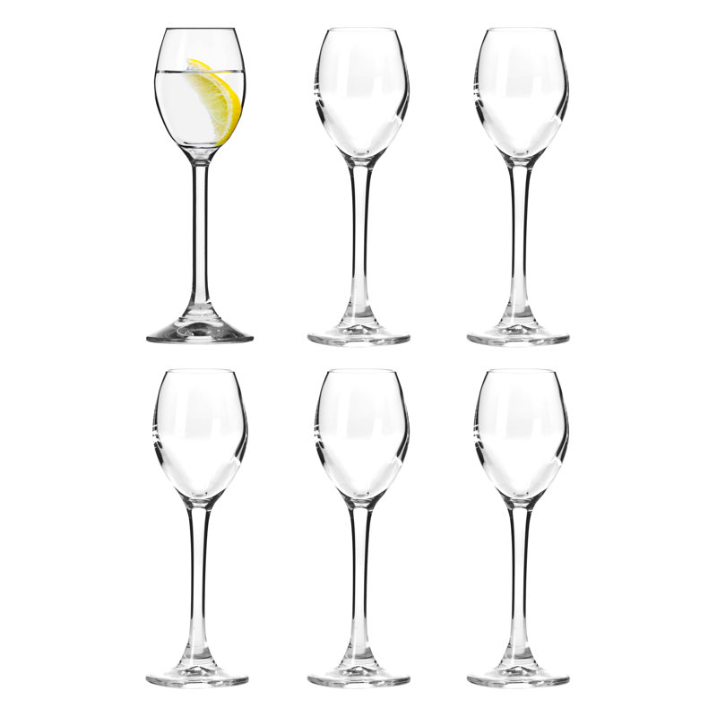 Ensemble de 6 verres de 2,4 oz Bradrick Verre à liqueur / jeu de tir