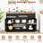 55'' Large Buffet Sideboard w/ 3 Drawers 2 See-through Doors Adjustable Shelves-551712733