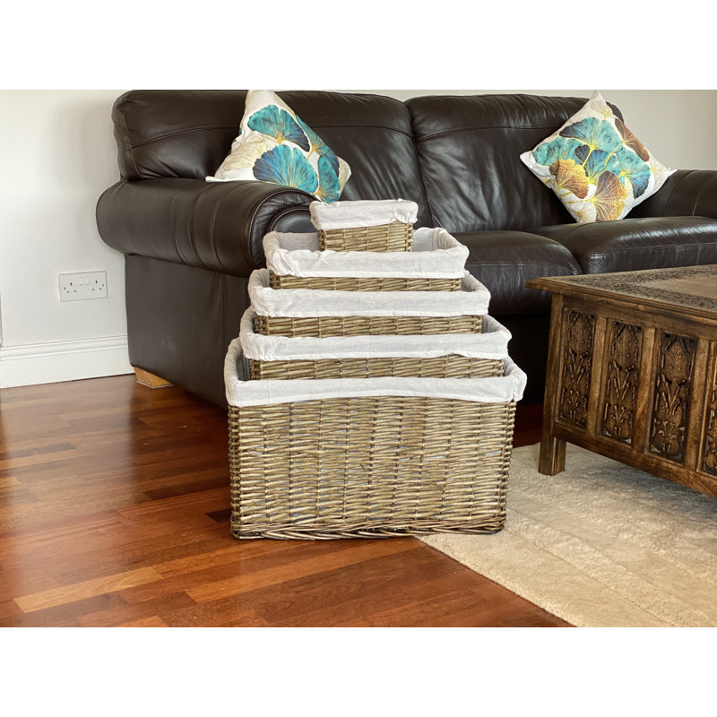 Brambly Cottage Wicker Decorative Basket, Oak