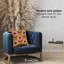 Housse de coussin floral en polyester
