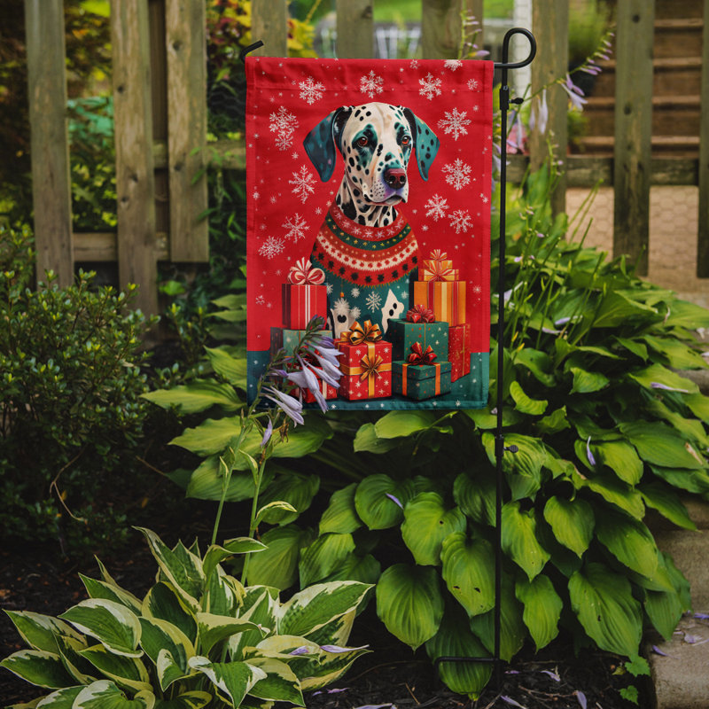 Double Sided 15.5'' H x 11.25'' W Polyester Christmas Garden Flag