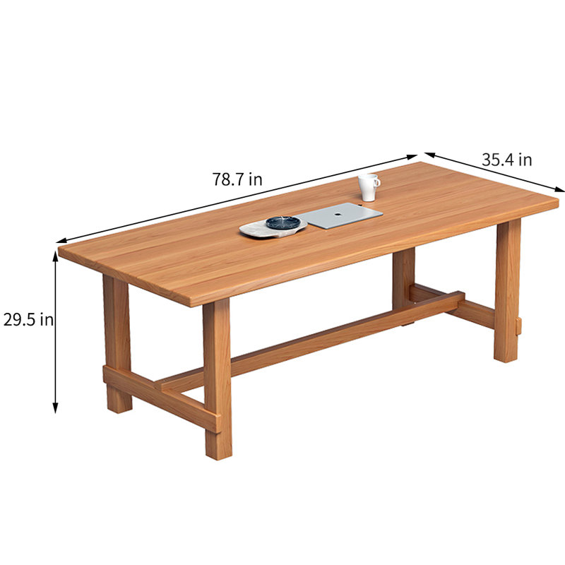 Table de salle à manger Neomia, H 29,5 po x L 78,7 po x l 35,4 po