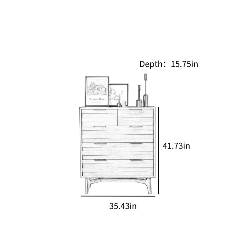 Commode d'appoint de style japonais moderne et minimaliste