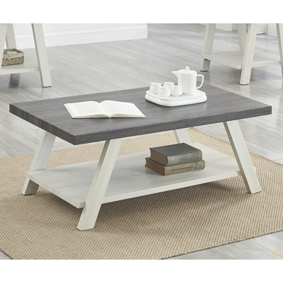Table basse à deux tons