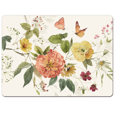 Plastic / Acrylic No Pattern Rectangle Placemat